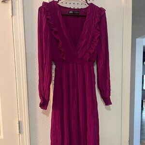 Gorgeous pink/purple Zara dress never worn